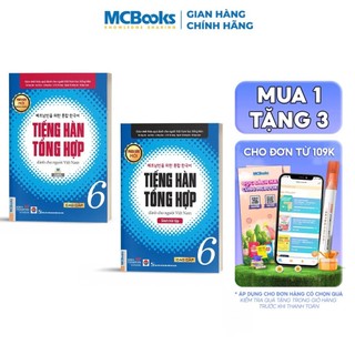 Sách - Combo Tiếng Hàn Tổng Hợp Dành Cho Người Việt Nam Trình Độ Cao Cấp 6 (Giáo trình + SBT)