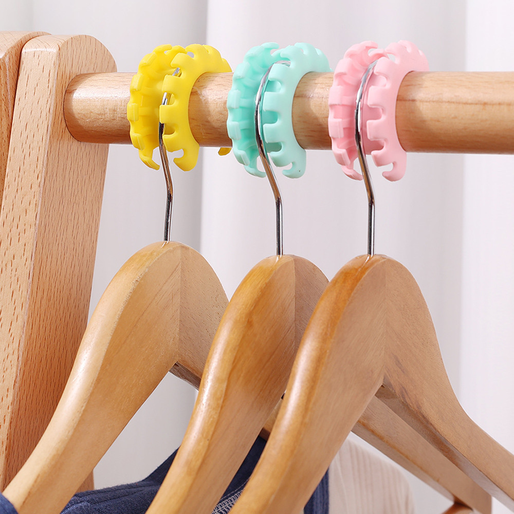 Đồ dùng giặt gia dụng - Chống trượt, Chống rơi - Móc treo sấy cố định miếng đệm - 4 chiếc Thanh treo móc quần áo chống gió Khóa vòng - Giá treo quần áo bằng silicon Kẹp cố định