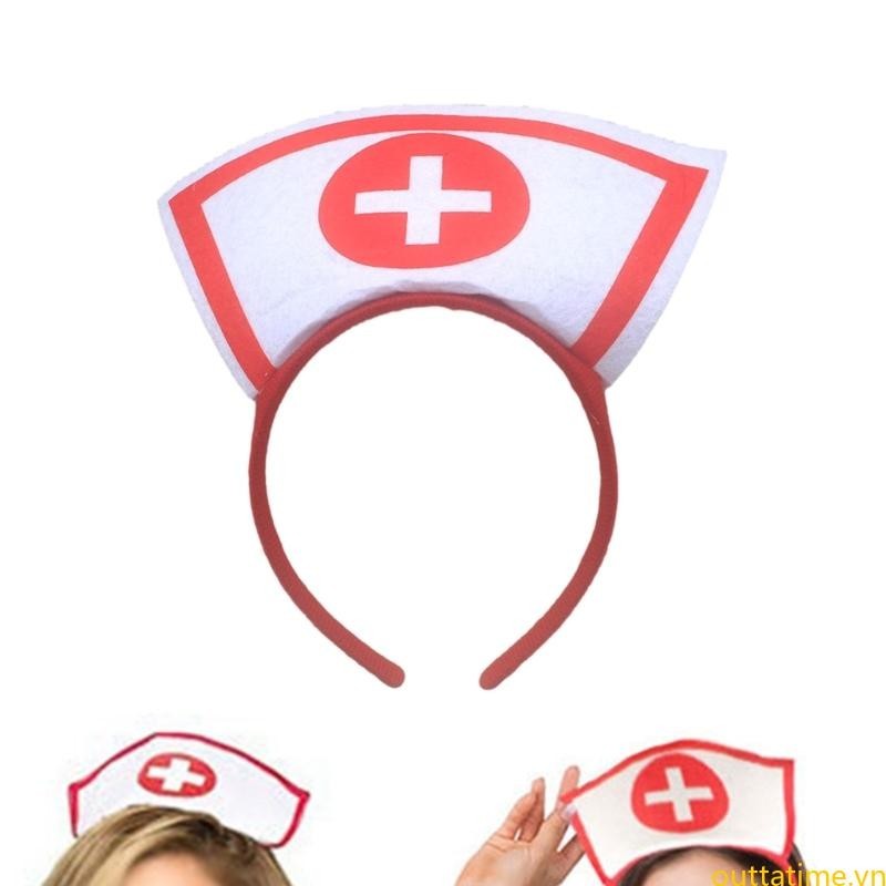 Tốt Nhất Cosplay Y Tá Nón Đầu Trang Phục Tiệc Halloween Băng Đô Quấn Tóc Phụ Kiện Tóc