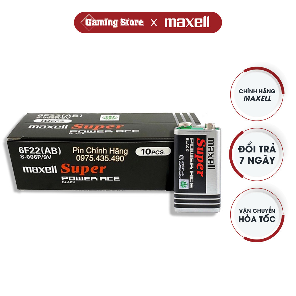 Pin Maxell 9V / 6F22 - Hàng Chính Hãng- Bm | Shopee Việt Nam