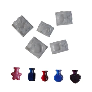 Treeling 5 Chiếc Khuôn Epoxy Độc Đáo Chai Tin Nhắn Khuôn Silicon Thủ Công Đồ Dùng Tuyệt Vời Cho Gia Đình Thủ Công Activiti