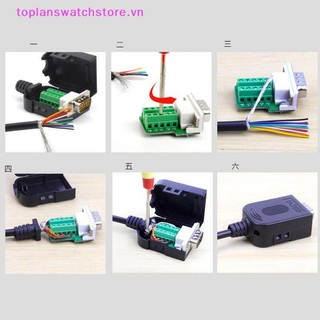 Toplanswatchstore DB9 Connector RS232 Nam Nữ 9 Pin RS485 Thiết Bị Đầu Cuối Đột Phá COM Kết Nối VN