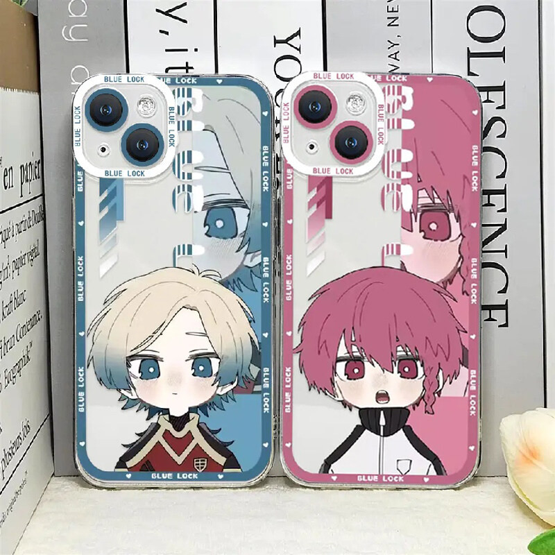 Ốp Điện Thoại Anime BLUE LOCK Kaiser Rin Sae Cho IPhone 16 15 14 13 12 11 Pro MAX 14 15 16 Plus 12 13 Vỏ Mini Mềm Trong Suốt Chống Sốc Thời Trang TPU Camera Bảo Vệ