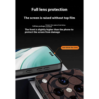 Ốp Lưng Cho OPPO Find X8 Pro Da Thời Trang Sang Trọng TPU Mềm Edge Chống Rơi Vỏ Điện Thoại