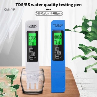 Cminyp Máy đo nước 3 trong 1 TDS EC Máy kiểm tra nhiệt độ Bút LCD Bộ lọc tinh khiết Chất lượng vinh quang