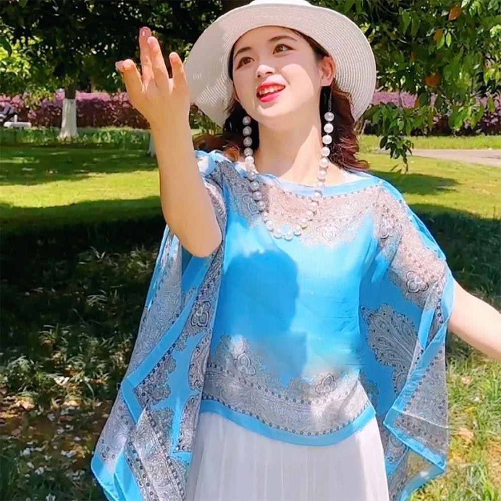 Khăn choàng chống nắng FEDAOG - Voan mềm mại, đa màu sắc, phù hợp đi biển và hàng ngày