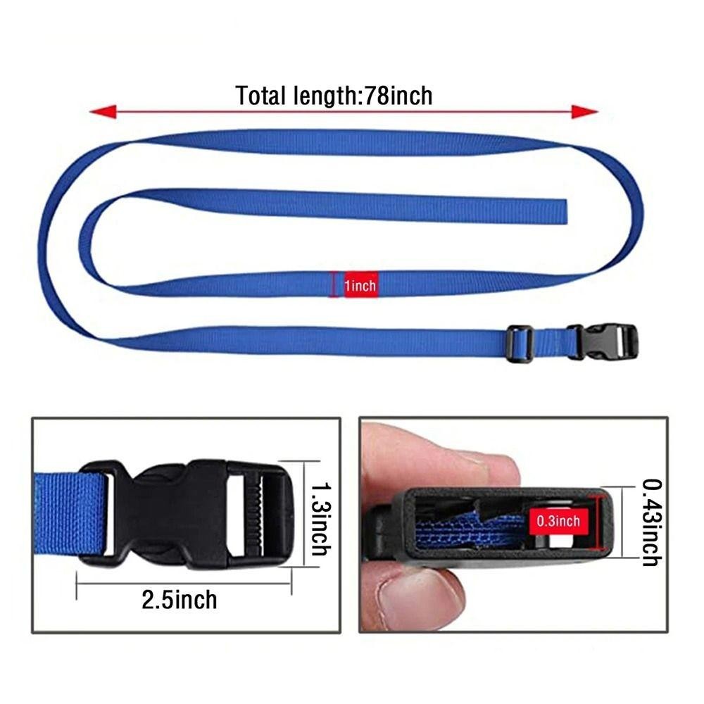 HOBBYIN Dây đeo hành lý HOBBYIN, Thắt lưng vali Dây đeo đóng gói hành lý có thể điều chỉnh, Phụ kiện vali du lịch Thắt lưng bảo vệ Dây đeo cố định Thắt lưng hành lý Nylon Moto ô tô