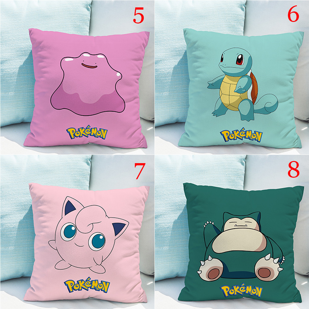 Vỏ Gối Đơn In Hình Pokemon Pikachu Một Mặt Làm Quà Tặng Cho Bé (Không Kèm Lõi)