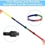 10 Cái dây velcro dán tự dính 2 mặt chữ T , dây buộc gọn dây điện dây cáp có lỗ xỏ nhiều màu(Màu Ngẫu Nhiên)-GIOVA