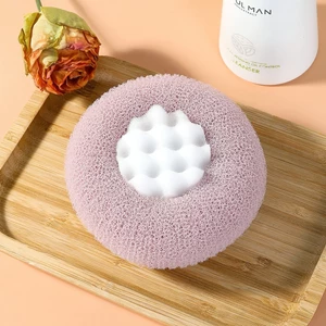 Bông tắm mút, miếng bọt biển , lưới tắm, mát xa tẩy tế bào chết 2in1, bông tắm xơ mướp phong cách nhật bản