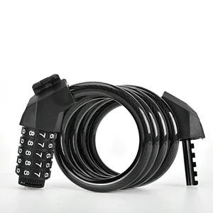 Khoá dây xe đạp 5 số cao cấp bền bỉ chất lượng cao cho xe đạp xe máy đa dụng chống trộm -GIOVA