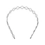 THEGIRL8B Wave Shape Headband, Cross Simple Thin Metal Hair Hoop, Thời Trang Phong Cách Hàn Quốc Hình Mùa Xuân Co Giãn Nam Tóc Nữ / Bé Gái