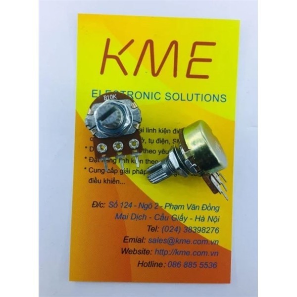Chiết áp đơn B10K 3 chân núm 6x15mm WH148 DxL (Cái) | Shopee Việt Nam