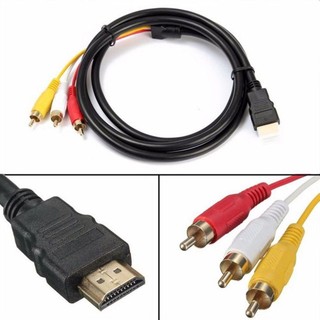 METALWRK HDMI Nam Đến 3 RCA, Đầu Nối 5 Chân Video Âm Thanh Cáp AV, Điện Tử Tiêu Dùng 1080P Home Kết Nối Adapter Cho TV HDTV DVD Điện Tử Tiêu Dùng
