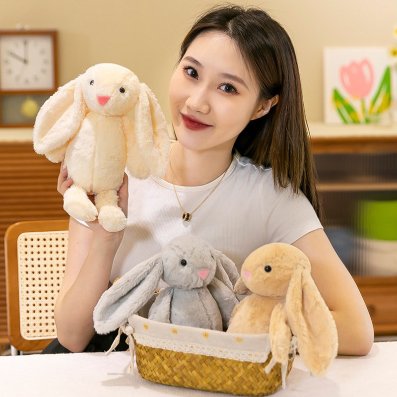 30/40CM Búp Bê Thỏ Sang Trọng Búp Bê Tai Dài Đồ Chơi Thỏ Quà Tặng Bé Gái