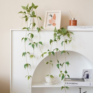Cành lá rủ 3 nhánh trang trí  dài 85 cm CEVERIA chất liệu nhựa và lụa.