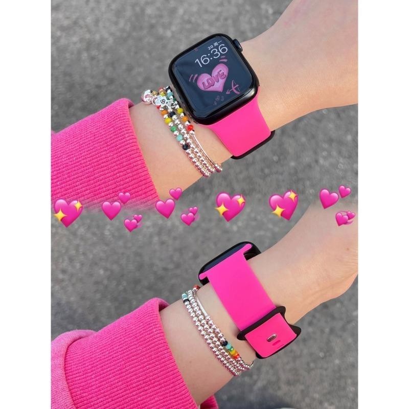 Dây đeo S11 đôi màu cho Apple Watch S11 band Ultra 2 S10 42mm 46mm 49MM 45mm 44mm 42mm 41mm 40mm 40 mm Vòng đeo tay đính đá khắc cho iwatch series 10 9 8 7 se 3 6 8 5 4