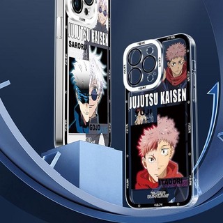 Anime Jujutsu Kaisen Gojo Satoru Ryomen Sukuna Vỏ Cho IPhone 15 12 11 Pro Max Mini 6 6S 7 8 Plus X XS XR XSMAX Silicon Mềm Trong Suốt TPU Xu Hướng Thương Hiệu Vỏ Điện Thoại