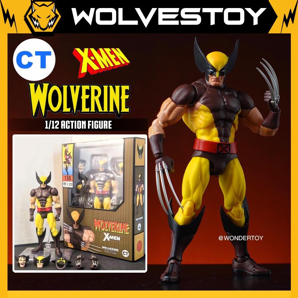 Mô Hình CT Mafex 138 Wolverine Marvel X-MEN Brown Suit Comic 1/12 ...