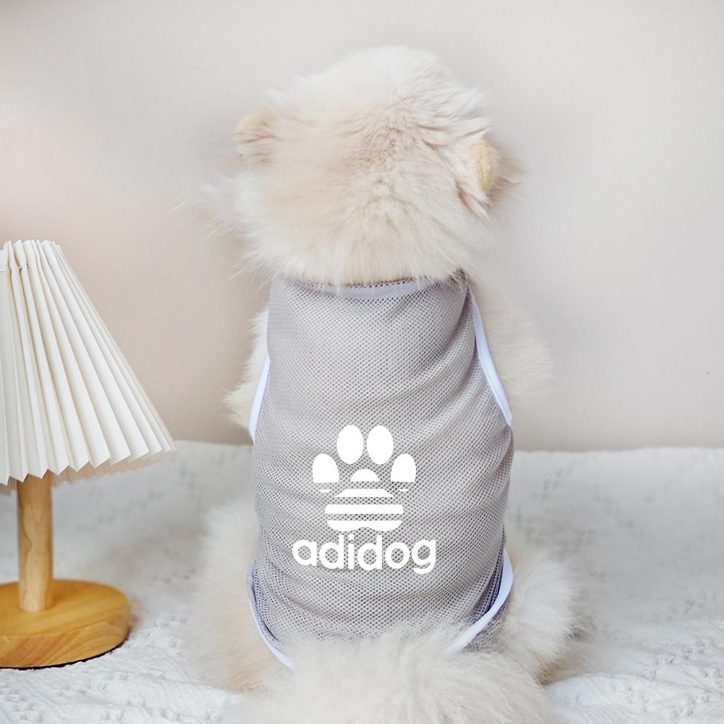 Mèo / Chó Lưới Thoáng Khí Tank Top S-2XL Thời Trang Xuân Hè Quần Áo In Hình Thú Cưng