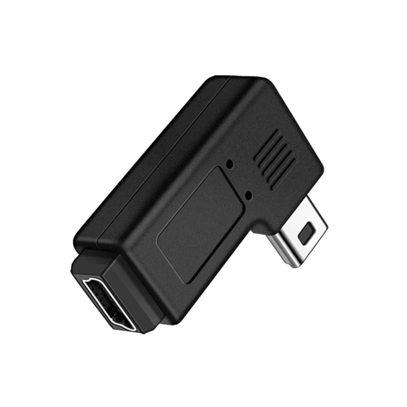 Cinnam 90 Độ Trái Phải Góc Mini USB 5Pin Nam Sang Nữ Nối Dài Adapter