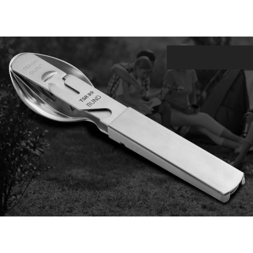 Bộ muỗng nĩa 4 món đa năng Topwell_dã ngoại_du lịch_phượt