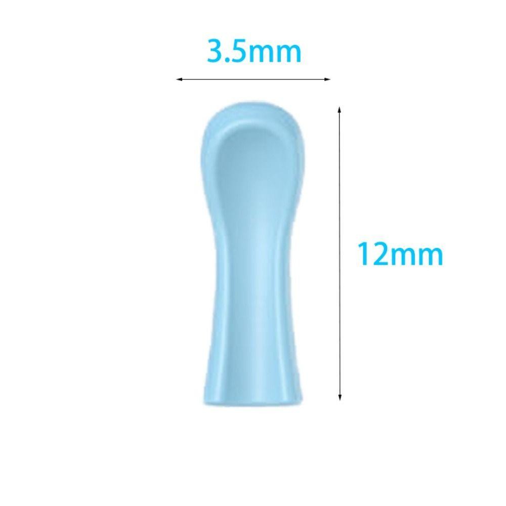 Tay áo silicon mềm màu xanh cho đầu ráy tai JIGK, chống trượt, đầu thay thế bền, dụng cụ làm sạch tai