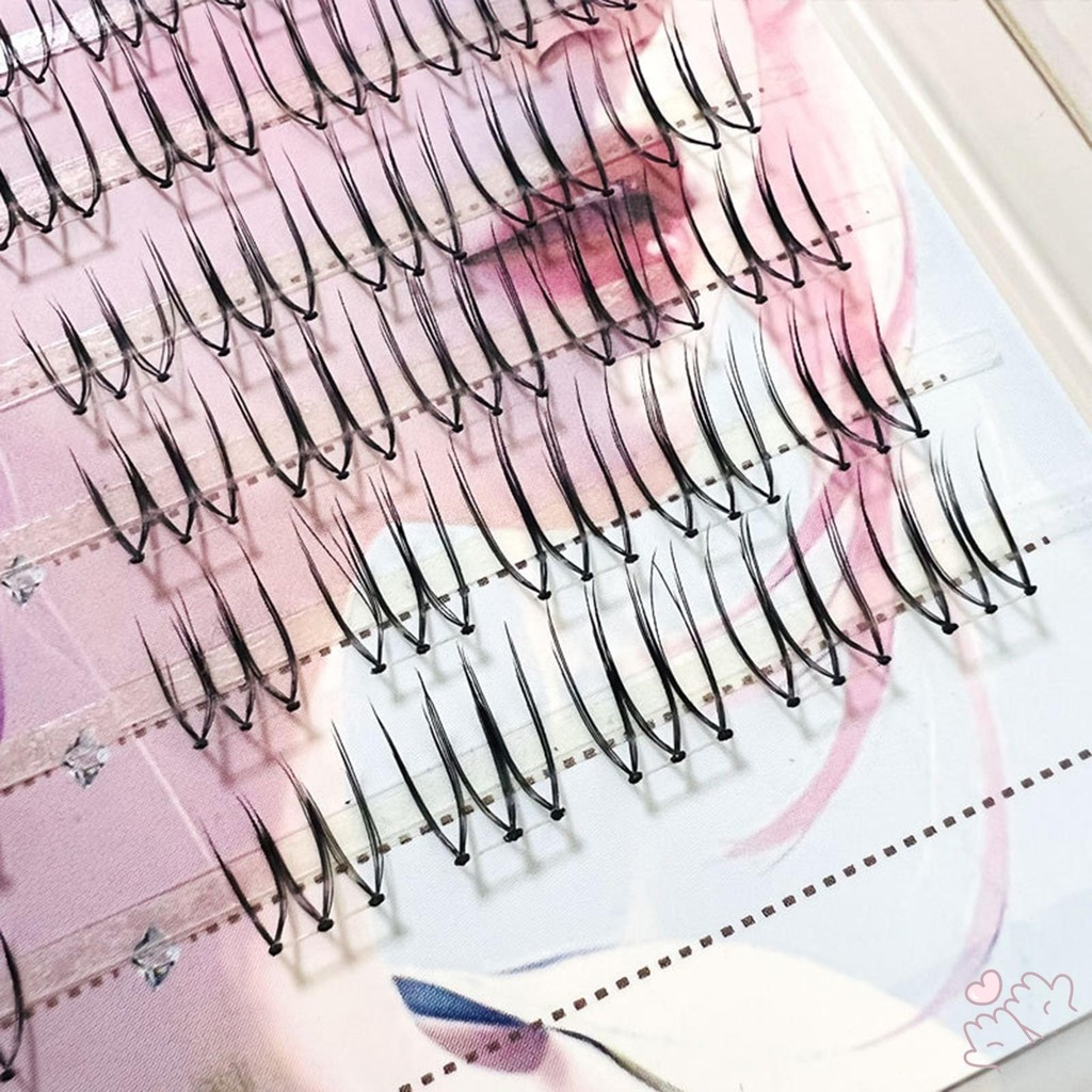 C Curl Natural & Wispy Lash Wisps Hiệu ứng 3D Lash riêng lẻ