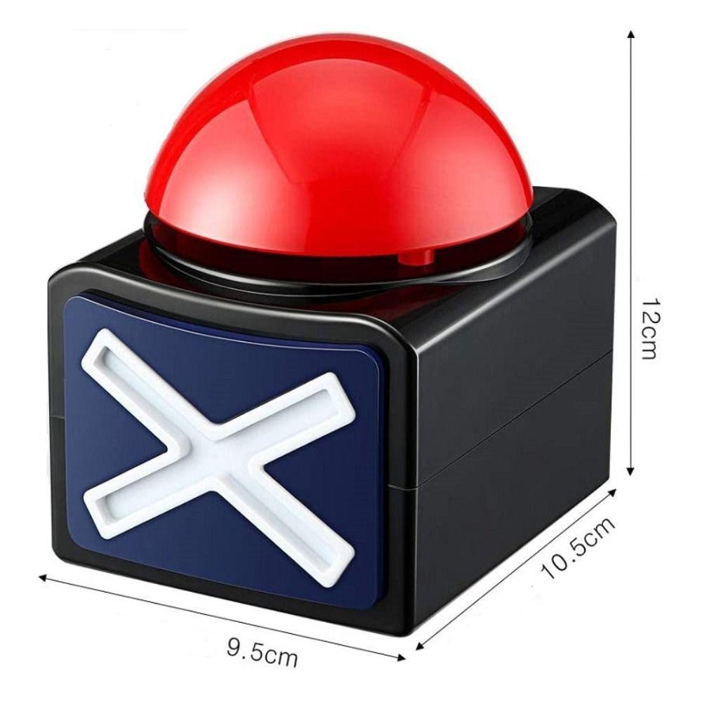 SEYAWSON Red Game Buzzer, Sounding Toy Trivia Quiz Game Answer Buzzer, Bền bỉ với đèn âm thanh ABS Talent Buzzer