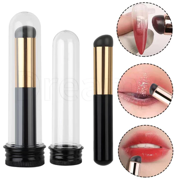 Cọ Son Môi Có Nắp - Cọ Trang Điểm Môi - Độ Mềm Q-Elastic - Dụng Cụ Trang Điểm - Cọ Môi Silicon Đầu Tròn - Kem Che Khuyết Điểm - Son Môi Applicator