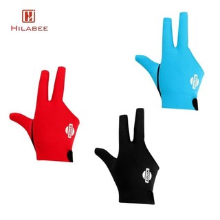 Hilabee 3-Finger Chuyên Nghiệp Co Giãn Tay Phải Snooker Bể Cue Bi-a Xanh