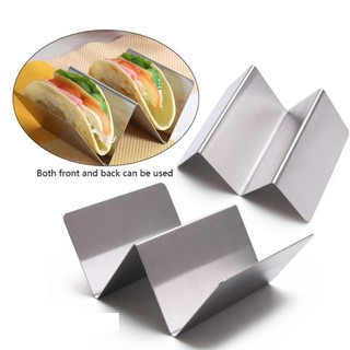 Giá đỡ bánh kếp GILDEDHOMIN, 2 / 3 lưới có sẵn trên cả hai mặt Giá đỡ Taco, Thiết kế tay cầm bằng thép không gỉ Rỗng ra vỏ Taco Giá đỡ nhà bếp