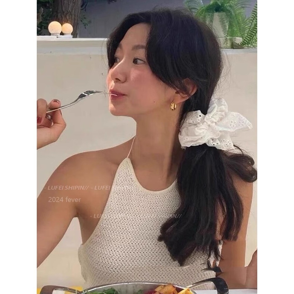 Dây buộc tóc ren Dây buộc tóc co giãn cao Dây buộc đầu phong cách Hàn Quốc Mũ đội đầu nữ Phụ kiện tóc thời trang