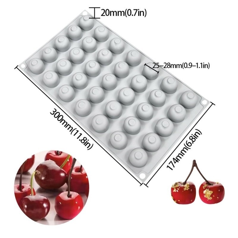 SHI Món Tráng Miệng Khuôn Silicon Chất Liệu Khuôn Socola Dụng Cụ Trang Trí Bánh Cho Nhà Bếp