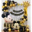 Bóng Bay Sinh Nhật Tuổi Chuột Mickey Mouse – Set Trang Trí Sinh Nhật Bé Có Rèm & Không Rèm | Tiến Bóng Bay