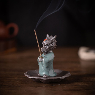 Chúc Rồng Sáng Tạo Gốm Sứ May Mắn Trong Nhà Cung Hoàng Đạo Hộ Gia Đình Có Thể Tăng Hương Ghế Thiền Trà Để Bàn Hương Liệu Bur