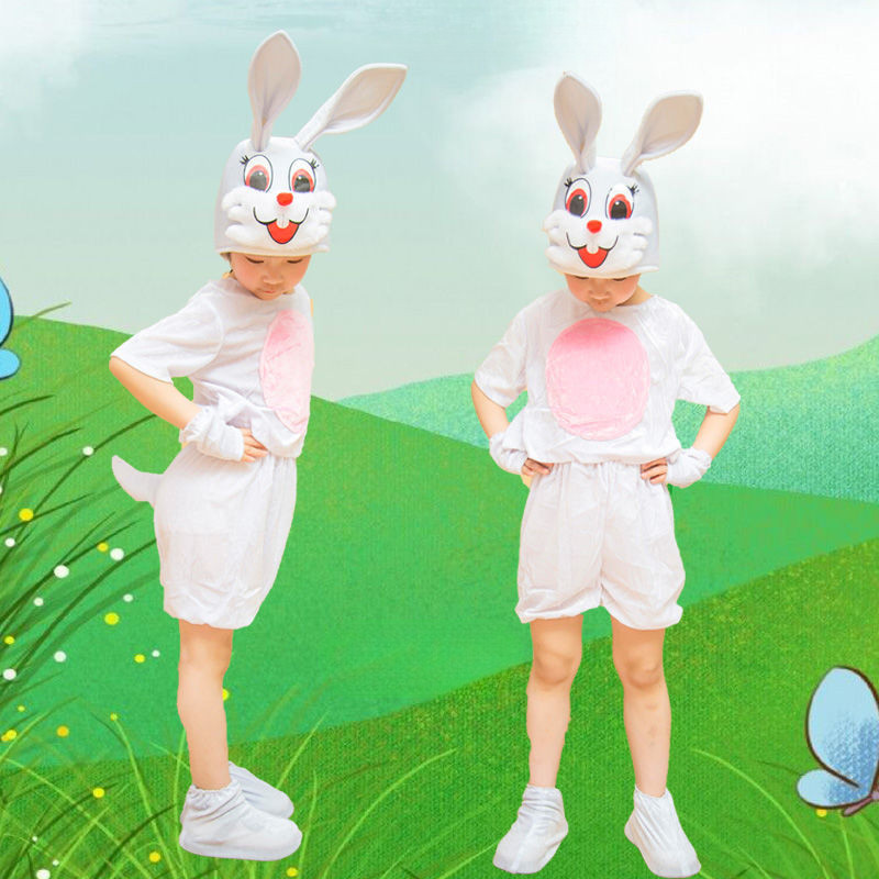 💕Chỗ💕 Quần Áo Trẻ Em Động Vật Múa Trang Phục Quần Áo Cho Bé Gái 3 Đến 14 Tuổi Thỏ Trang Phục Mới Lạ Halloween Giáng Sinh