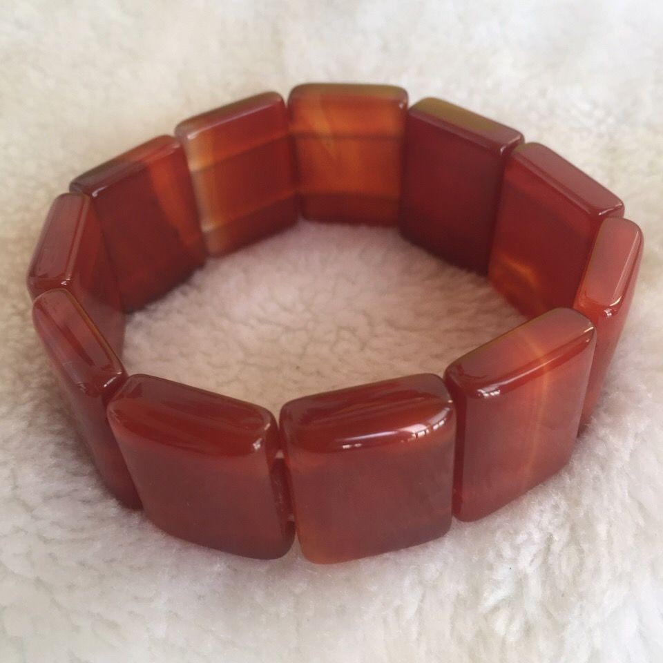 Vòng Tay Chalcedony Mã Não Đỏ Benming Năm Vòng Tay Nữ Vòng Tay Màu Đỏ Nam Nữ Phong Cách