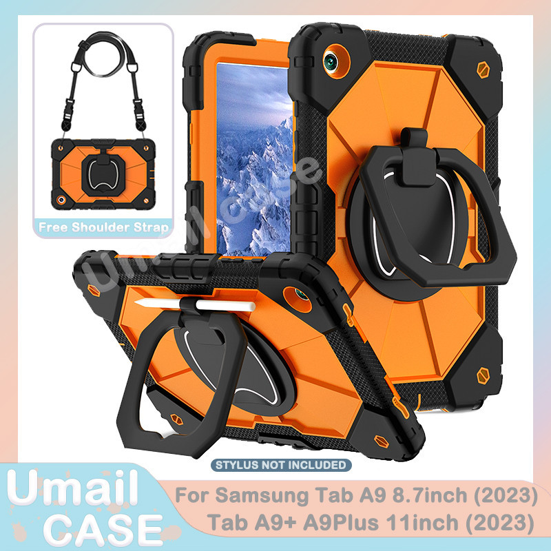 Ốp Chống Sốc Chắc Chắn Cho Samsung Tab A9 X110 X115 A9 + A9 Plus X210 X215 360° Hộp đựng máy tính bảng có tay cầm xoay