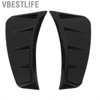 VBESTLIFE Side Marker Air Wing Vent Cover Trim ABS Glossy Black Phụ kiện ngoại thất đa năng cho ô tô