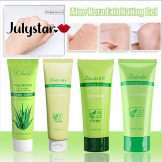 Gel tẩy tế bào chết lô hội Facial Body Mud Scrub Làm sạch dưỡng ẩm Làm sạch chăm sóc da Sản phẩm làm đẹp ღ Pink Girl Bling Makeup Look