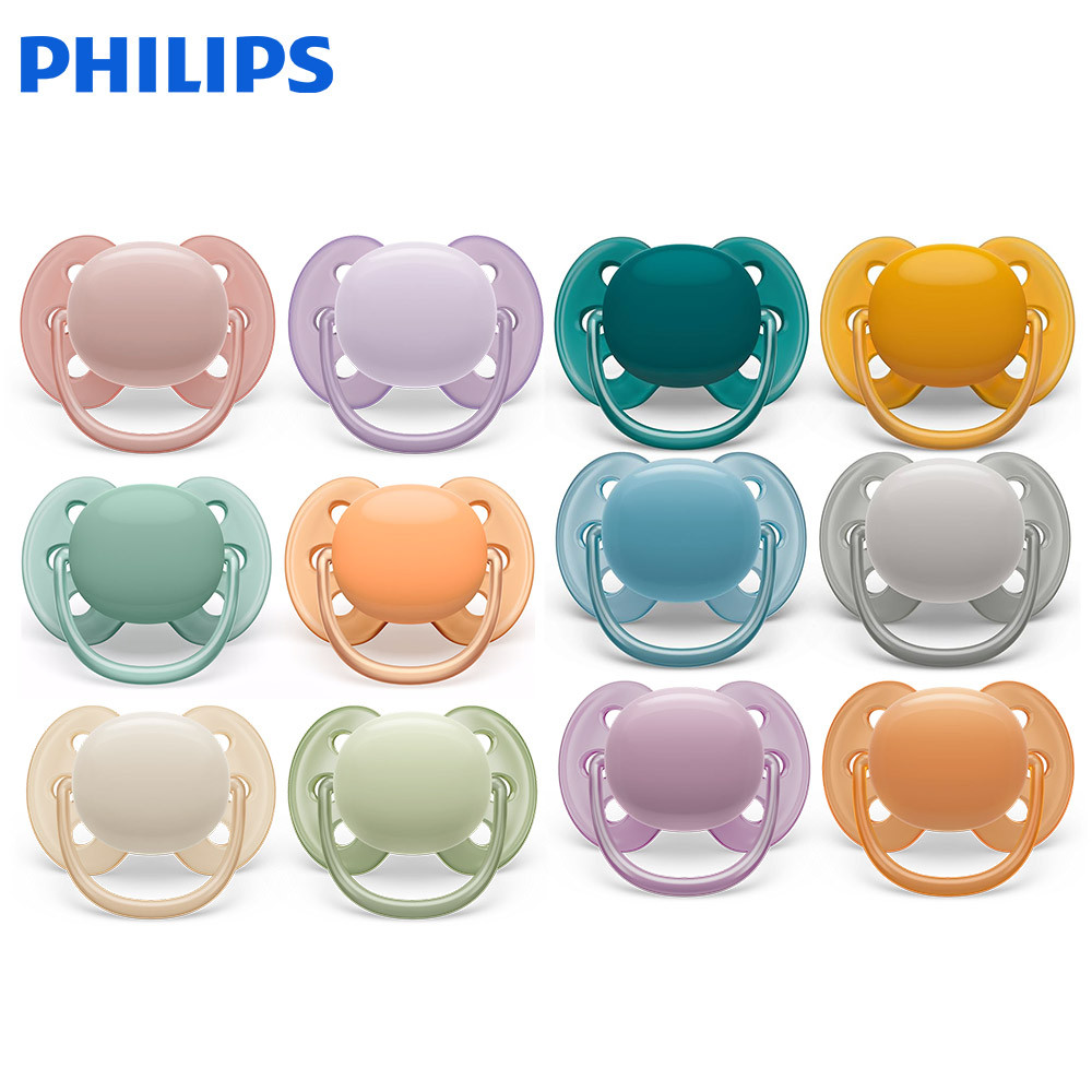 Philips Avent SCF091 Ultra Soft Soother Pacifiers Babies Ages 0-6M,6 ...