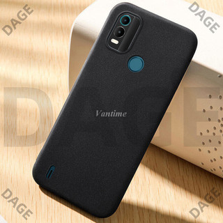 Dage Cho Nokia C21 Plus Ốp Lưng Mềm Đá Sa Thạch Siêu Mỏng Chống Mồ Hôi Chống Trơn Trượt Mặt Sau Vỏ Điện Thoại