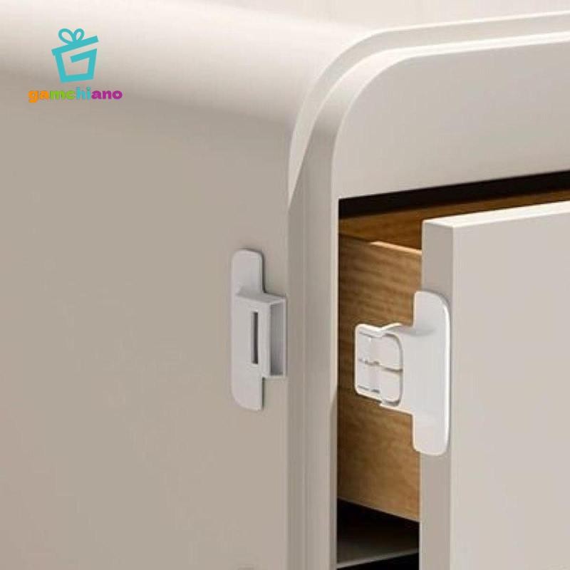 4x Tủ Lạnh Khóa Tủ Đông Nhẹ Không Đục Lỗ Đóng Cửa Tủ Lạnh Đóng Cửa Cho Ngăn Kéo Phòng Khách