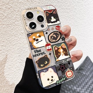 Ốp lưng iPhone hình chó con, chống sốc, bảo vệ camera - Tương thích iP Plus/X/XS/XR/11/12/13/14/15/16/16Pro/Max