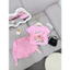 set chân váy dài jean kèm áo crotop hàn quốc bé gái 10-30kg, váy bé gái baby three pony