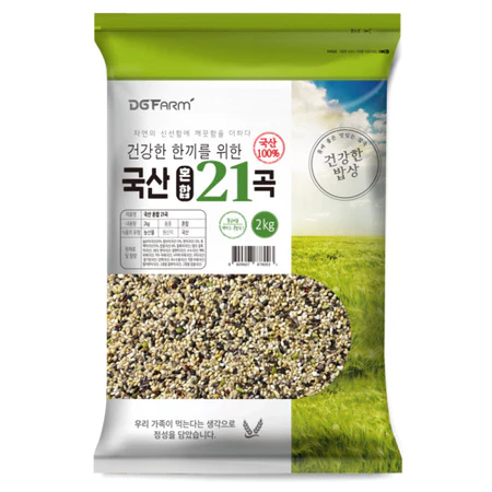Gạo hỗn hợp Gungang Hàn Quốc 21 hạt 100% Thực phẩm Hàn Quốc 2kg