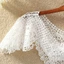 Khăn choàng ren ESSENCEH, Khăn choàng ren rỗng màu tinh khiết, Khăn choàng phòng điều hòa Shrug Cape Poncho Xuân Thu