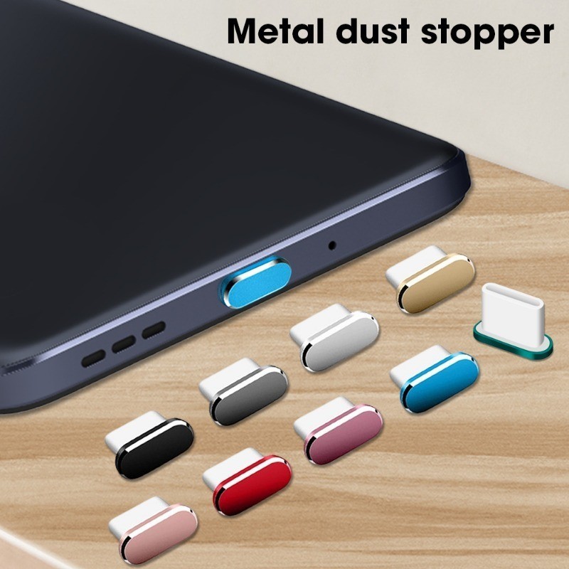 Phích cắm bụi USB-C hợp kim nhôm cao cấp - Tấm bảo vệ cổng Type-C bền bỉ cho điện thoại di động, Vỏ cổng sạc nhỏ gọn, Universal Fit