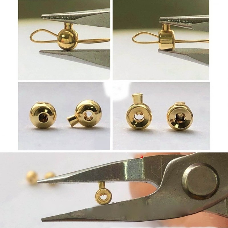 Pack of 20 Durable Positioning Clasp Copper Plating Stopper Spacer Beads